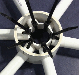 The Zip Tie Domes' PVC Hub